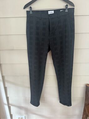 Lindbergh White checkered slim fit pants